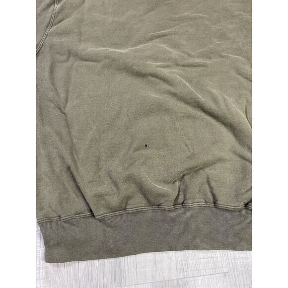 90s Champion Sweater Sz L Green Fleece Pullover Crew Neck Faded Distressed RB - Picture 11 of 13